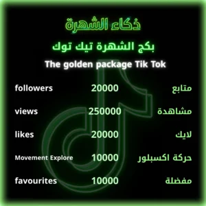 بكج الشهرة تيك توك
