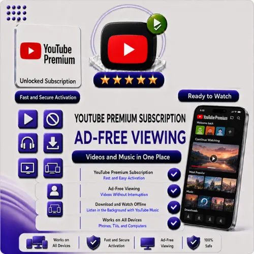 اشتراك YouTube Premium | باقات شهرية وسنوية