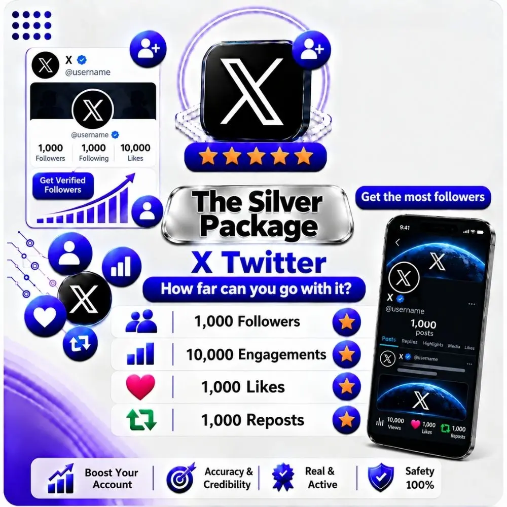البكج الفضي تويتر X
